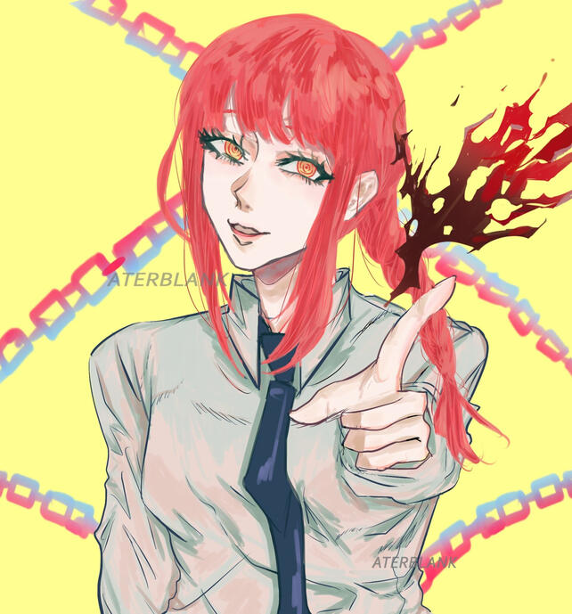 Makima (Chainsaw man) fan art (2022)